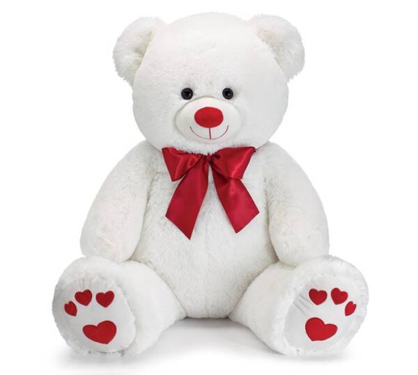 LARGE PLUSH WHITE BEAR